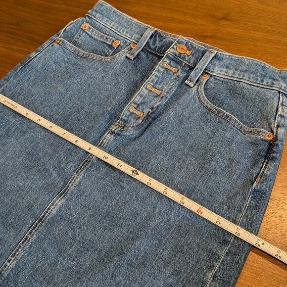 J.Crew Denim A-line Button Front Short Skirt, size 26 - Picture 5 of 8